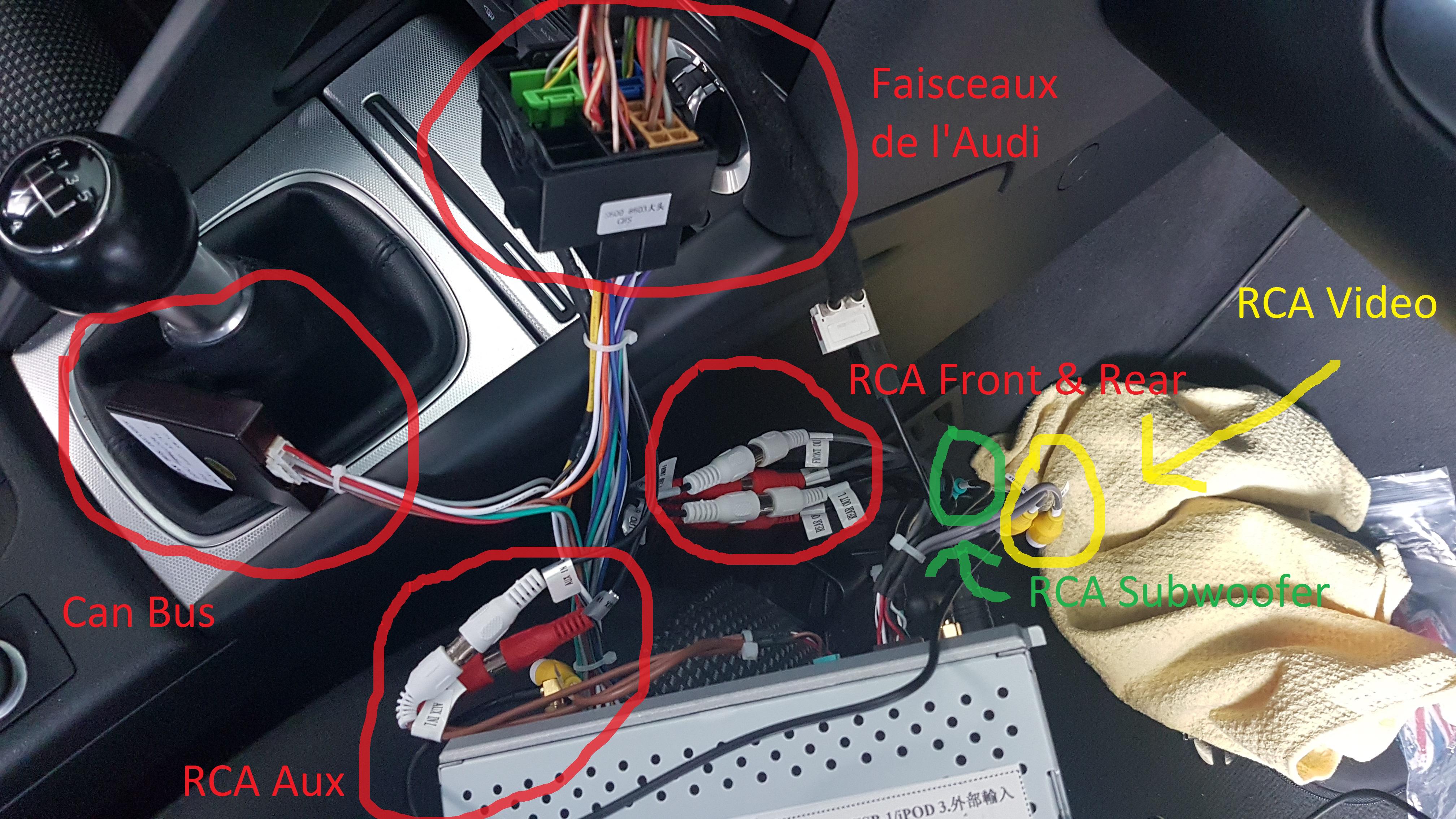 Câble d'alimentation électrique PHONOCAR avec connecteur ISO pour